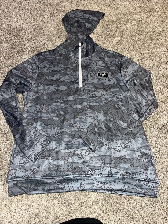 Gaggle Other - Men’s Large Alligator Themed Waggle Golf Hoodie With Kangaroo Pocket Euc